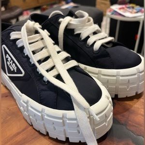 Prada Double Wheel Re-nylon Sneaker 39